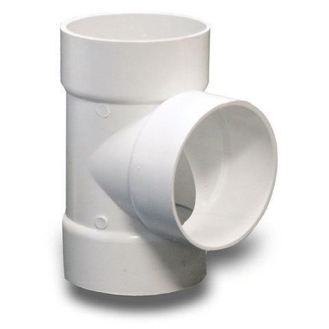 4-in dia PVC Sanitary Tee Fitting