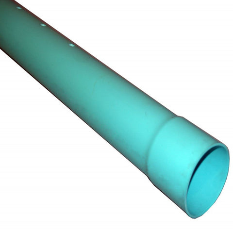 4-in x 10-ft Perforated PVC Sewer Drain Pipe