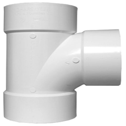 Pipe 3-in dia PVC Sanitary Tee Fitting
