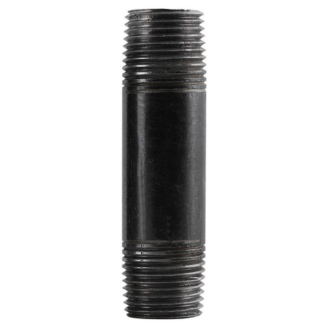 Black Steel Nipple Fitting