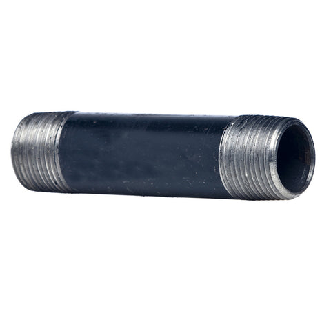 Black Steel Nipple Fitting