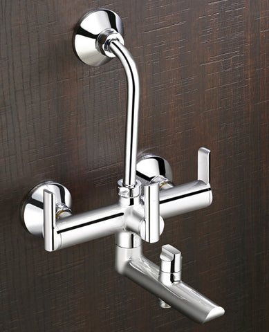 Wall Mixer With Overhead & Telephonic Shower System