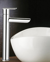 Single Lever Basin Mixer High Neck with 600 mm Braided Hose