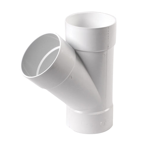 6-in dia 45-Degree PVC Wye Fitting
