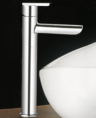 Single Lever Basin Mixer High Neck with 600 mm Braided Hose