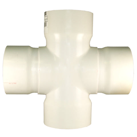 Pipe 12-in dia PVC Cross Tee Fitting