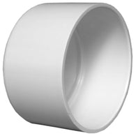 Pipe 6-in dia PVC Cap Fitting