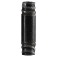 Black Steel Nipple Fitting